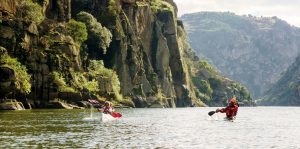 Paddeln auf dem Douro Fluss