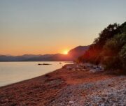 Strand bei Sonnenuntergang